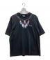 MARCELO BURLON（マルセロバーロン）の古着「Double chain t-shirt（ダブルチェーン ティーシャツ）」｜ブラック