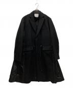 sacaiサカイ）の古着「Wool Melton Coat」｜ブラック