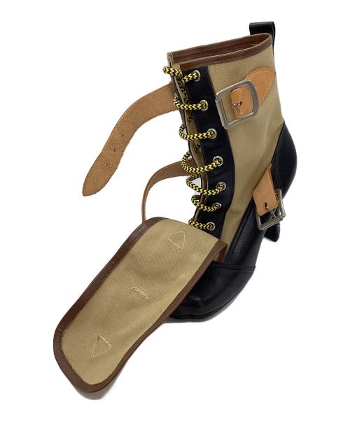 Vivienne Westwood（ヴィヴィアンウエストウッド）Vivienne Westwood (ヴィヴィアンウエストウッド) アニマルトゥボンテージブーツ ベージュ サイズ:4の古着・服飾アイテム