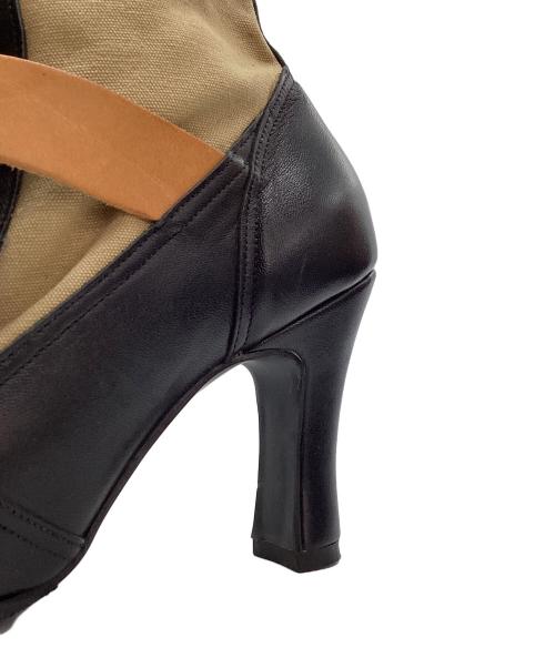 Vivienne Westwood（ヴィヴィアンウエストウッド）Vivienne Westwood (ヴィヴィアンウエストウッド) アニマルトゥボンテージブーツ ベージュ サイズ:4の古着・服飾アイテム