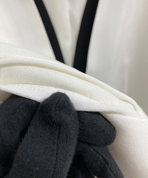 BEIGE（ベイジ）BEIGE (ベイジ) CINDY / ダブルカラージャケット ホワイト サイズ:記載無しの古着・服飾アイテム