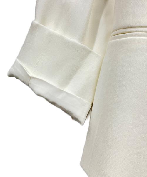 BEIGE（ベイジ）BEIGE (ベイジ) CINDY / ダブルカラージャケット ホワイト サイズ:記載無しの古着・服飾アイテム