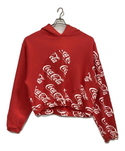 ERL（イーアールエル）ERL (イーアールエル) Coca-Cola HOODIE レッド サイズ:XL 未使用品の古着・服飾アイテム
