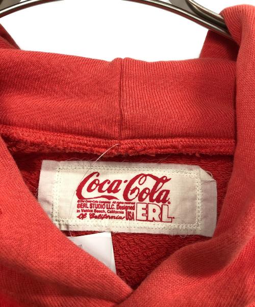 ERL（イーアールエル）ERL (イーアールエル) Coca-Cola HOODIE レッド サイズ:XL 未使用品の古着・服飾アイテム