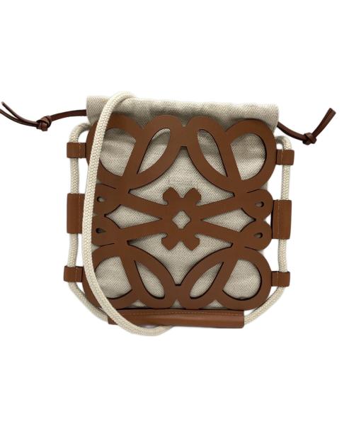 LOEWE（ロエベ）LOEWE (ロエベ) アナグラム カットアウト クロスボディ ブラウン サイズ:下記参照の古着・服飾アイテム