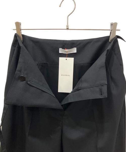 MURRAL（ミューラル）MURRAL (ミューラル) Bud slacks ブラック サイズ:2の古着・服飾アイテム