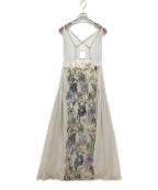 MURRALミューラル）の古着「FLOATING FLOWER LACE SKIRT　フラワーレーススカート」｜アイボリー