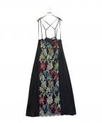MURRALミューラル）の古着「Floating flower lace skirt」｜ブラック