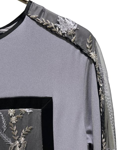 MURRAL（ミューラル）MURRAL (ミューラル) Framed flower lace dress ラベンダー サイズ:2の古着・服飾アイテム