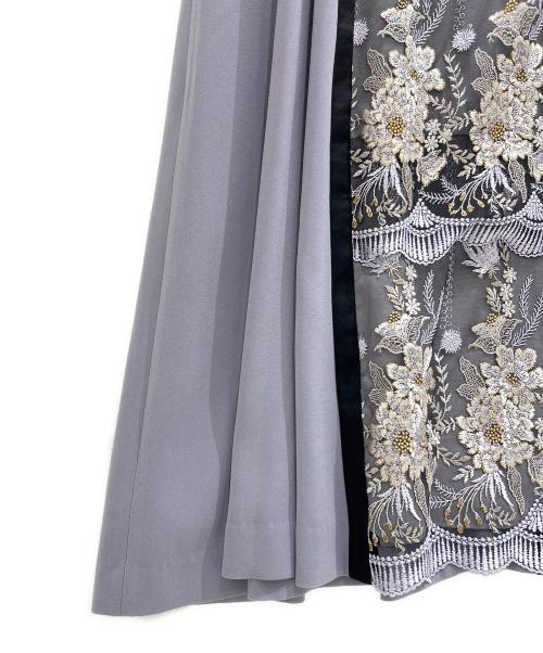 MURRAL（ミューラル）MURRAL (ミューラル) Framed flower lace dress ラベンダー サイズ:2の古着・服飾アイテム