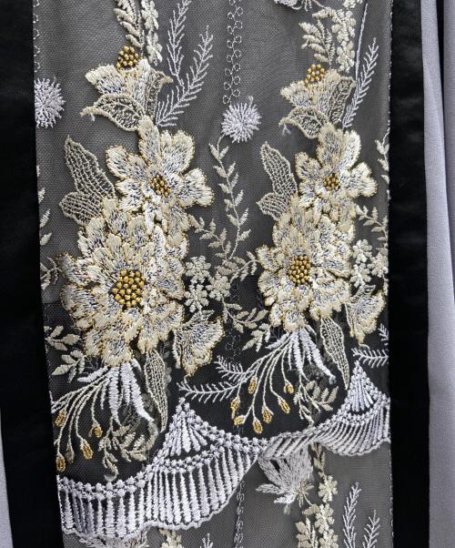 MURRAL（ミューラル）MURRAL (ミューラル) Framed flower lace dress ラベンダー サイズ:2の古着・服飾アイテム