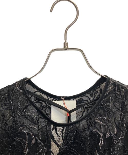 MURRAL（ミューラル）MURRAL (ミューラル) Seem flower lace sleeveless tops ブラック サイズ:2の古着・服飾アイテム