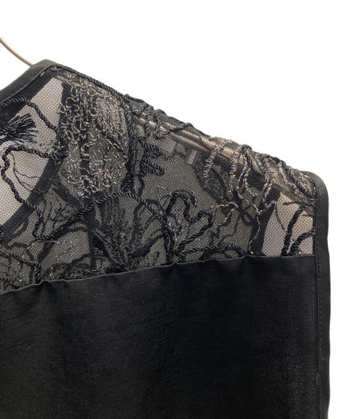 MURRAL（ミューラル）MURRAL (ミューラル) Seem flower lace sleeveless tops ブラック サイズ:2の古着・服飾アイテム