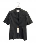 MURRALミューラル）の古着「Branching half sleeve jacket」｜ブラック