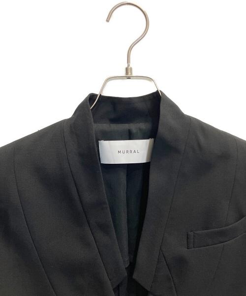 MURRAL（ミューラル）MURRAL (ミューラル) Branching half sleeve jacket ブラック サイズ:2の古着・服飾アイテム