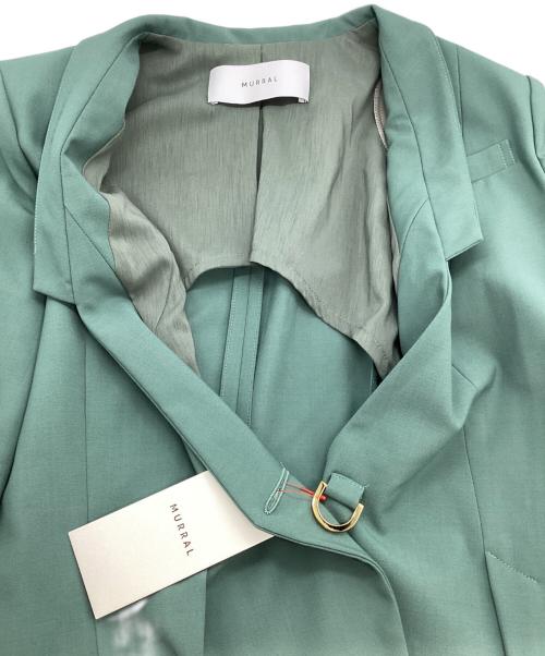 MURRAL（ミューラル）MURRAL (ミューラル) Branching half sleeve jacket グリーン サイズ:2の古着・服飾アイテム