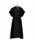 MURRALミューラル）の古着「Seem flower lace dress」｜ブラック