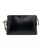 CELINEセリーヌ）の古着「ロック トイレタリーポーチ」｜ブラック