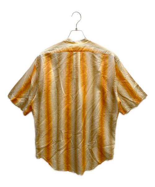 YLEVE（イレーヴ）YLEVE (イレーヴ) オンブレストライプショートスリーブシャツ オレンジ サイズ:3の古着・服飾アイテム