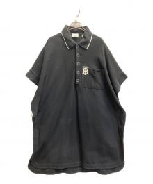 BURBERRY（バーバリー）の古着「ポロシャツポンチョ」｜ブラック