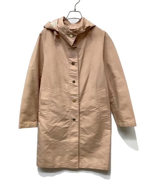 MACKINTOSH LONDON（マッキントッシュ ロンドン）MACKINTOSH LONDON (マッキントッシュ ロンドン) バックボーダーダブルフェイスサテンコート ピンク サイズ:38の古着・服飾アイテム