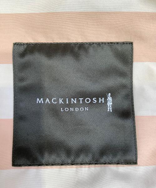 MACKINTOSH LONDON（マッキントッシュ ロンドン）MACKINTOSH LONDON (マッキントッシュ ロンドン) バックボーダーダブルフェイスサテンコート ピンク サイズ:38の古着・服飾アイテム