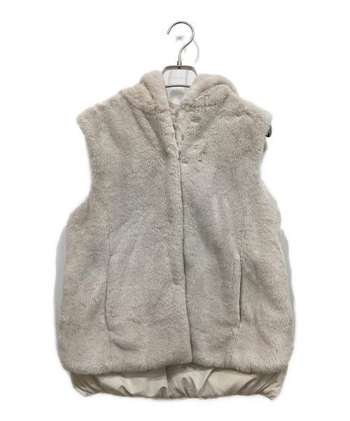 GEORGES RECH（ジョルジュレッシュ）GEORGES RECH (ジョルジュレッシュ) エコファータフタダウンベスト アイボリー サイズ:36の古着・服飾アイテム