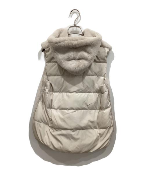 GEORGES RECH（ジョルジュレッシュ）GEORGES RECH (ジョルジュレッシュ) エコファータフタダウンベスト アイボリー サイズ:36の古着・服飾アイテム