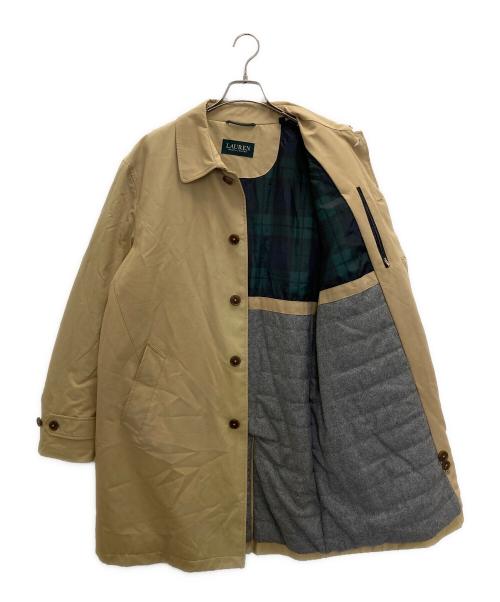 LAUREN RALPH LAUREN（ローレンラルフローレン）LAUREN RALPH LAUREN (ローレンラルフローレン) ステンカラーコート ベージュ サイズ:40の古着・服飾アイテム