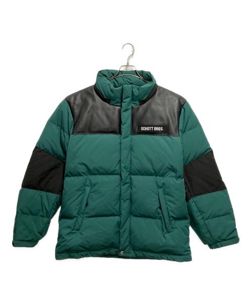 Schott（ショット）Schott (ショット) nano・universe (ナノ・ユニバース) ダウンジャケット グリーン サイズ:Lの古着・服飾アイテム