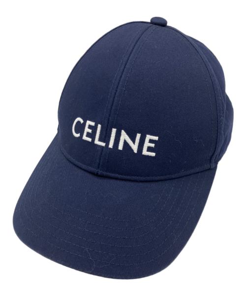 CELINE（セリーヌ）CELINE (セリーヌ) ベースボールキャップ / コットン ネイビー サイズ:Mの古着・服飾アイテム