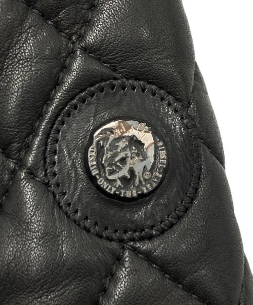 DIESEL（ディーゼル）DIESEL (ディーゼル) シングルライダースジャケット ブラック サイズ:XXL 未使用品の古着・服飾アイテム