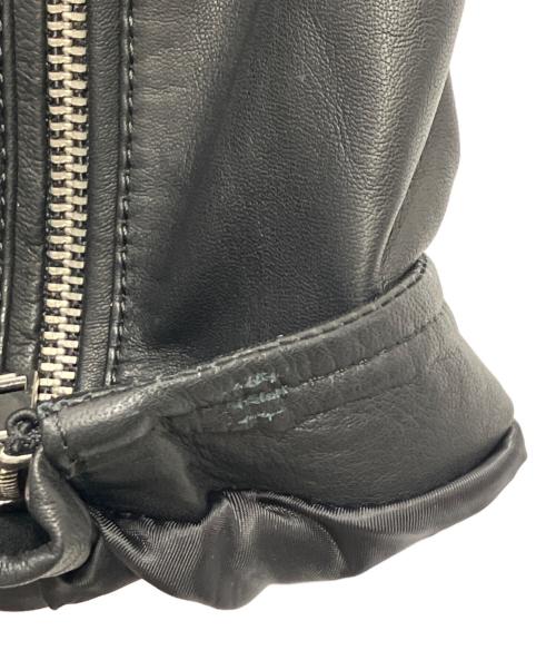 DIESEL（ディーゼル）DIESEL (ディーゼル) シングルライダースジャケット ブラック サイズ:XXL 未使用品の古着・服飾アイテム