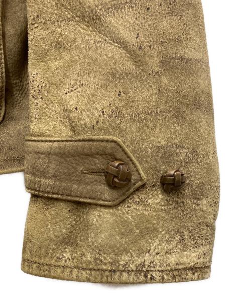 POLO RALPH LAUREN（ポロ・ラルフローレン）POLO RALPH LAUREN (ポロ・ラルフローレン) ディアスキンレザージャケット ベージュ サイズ:XL 未使用品の古着・服飾アイテム