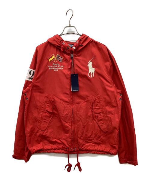 POLO RALPH LAUREN（ポロ・ラルフローレン）POLO RALPH LAUREN (ポロ・ラルフローレン) マウンテンパーカー レッド サイズ:XLの古着・服飾アイテム