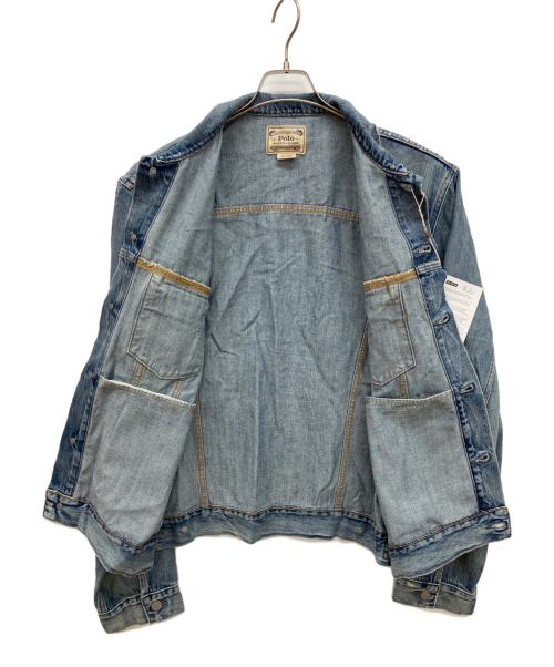 POLO RALPH LAUREN（ポロ・ラルフローレン）POLO RALPH LAUREN (ポロ・ラルフローレン) デニムジャケット ブルー サイズ:XLの古着・服飾アイテム