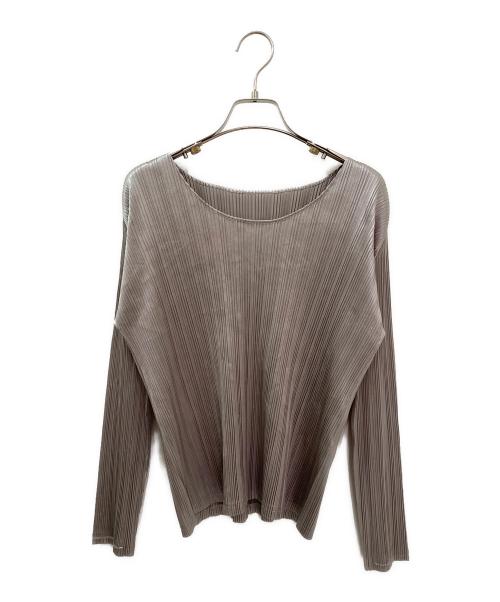 PLEATS PLEASE（プリーツプリーズ）PLEATS PLEASE (プリーツプリーズ) プリーツカットソー シルバー サイズ:３の古着・服飾アイテム