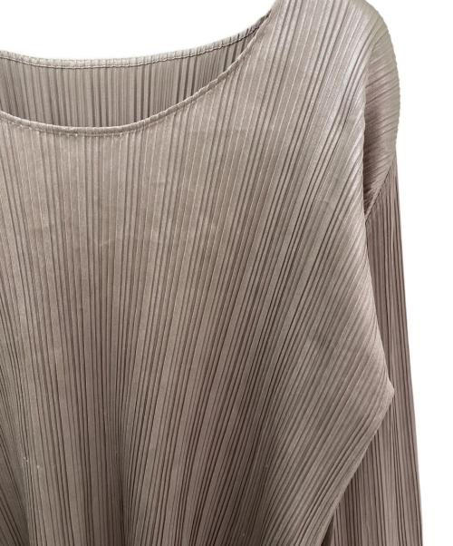 PLEATS PLEASE（プリーツプリーズ）PLEATS PLEASE (プリーツプリーズ) プリーツカットソー シルバー サイズ:３の古着・服飾アイテム
