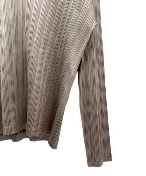 PLEATS PLEASE（プリーツプリーズ）PLEATS PLEASE (プリーツプリーズ) プリーツカットソー シルバー サイズ:３の古着・服飾アイテム