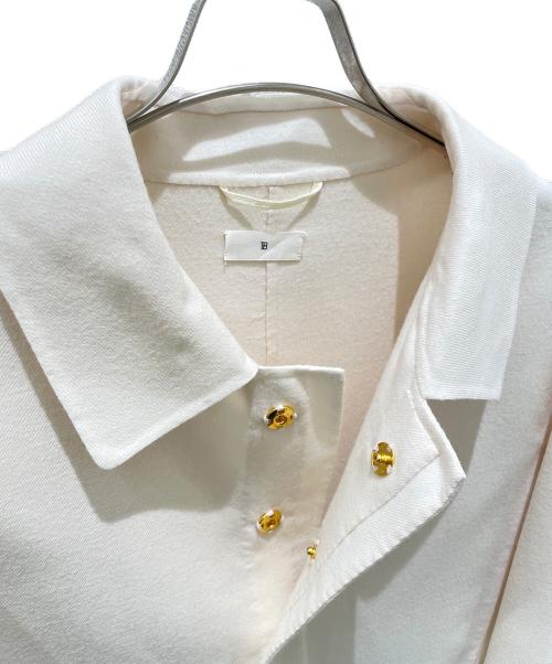 TOMORROWLAND .B（トゥモローランド ビー）TOMORROWLAND .B (トゥモローランド ビー) ステンカラーコート アイボリー サイズ:34の古着・服飾アイテム