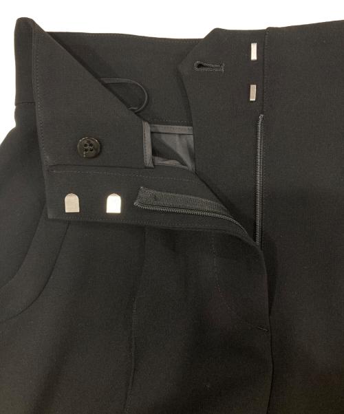 Mame Kurogouchi（マメクロゴウチ）Mame Kurogouchi (マメクロゴウチ) Triacetate Polyester Flared Trousers ブラック サイズ:2の古着・服飾アイテム