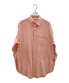 AURALEE（オーラリー）の古着「HARD TWIST FINX ORGANDY SHIRT」｜ピンク