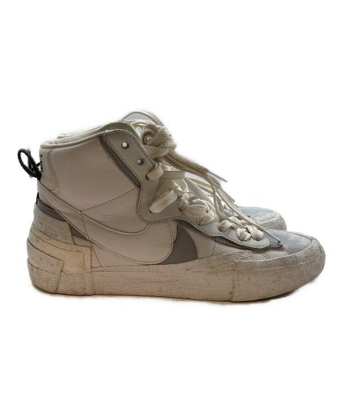 NIKE（ナイキ）NIKE (ナイキ) sacai (サカイ) ハイカットスニーカー ホワイト サイズ:27.5ｃｍの古着・服飾アイテム