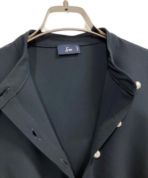 Sono（ソーノ）Sono (ソーノ) フェミニティギャザーブラウス ネイビー サイズ:1の古着・服飾アイテム