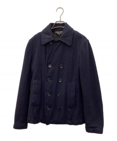 コムデギャルソン・オム・プリュス ウール ピーコート (濃紺) Lサイズ 中古・古着通販】COMME des GARCONS HOMME PLUS (コムデギャルソンオム