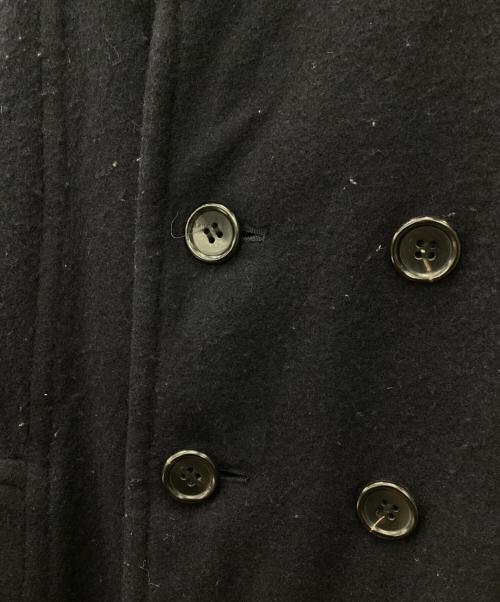 COMME des GARCONS HOMME PLUS（コムデギャルソンオムプリュス）COMME des GARCONS HOMME PLUS (コムデギャルソンオムプリュス) ウール縮絨Pコート ネイビー サイズ:Sの古着・服飾アイテム