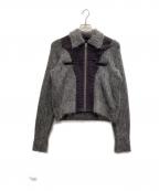 JOURNAL STANDARD×KIARIS VINTAGEジャーナルスタンダード×キアリズ ヴィンテージ）の古着「ドッキングニットブルゾン」｜グレー