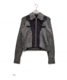 JOURNAL STANDARD×KIARIS VINTAGE（ジャーナルスタンダード×キアリズ ヴィンテージ）の古着「ドッキングニットブルゾン」｜グレー