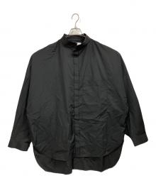 QUALIA（クオリア）の古着「double stand collar shirt」｜ブラック