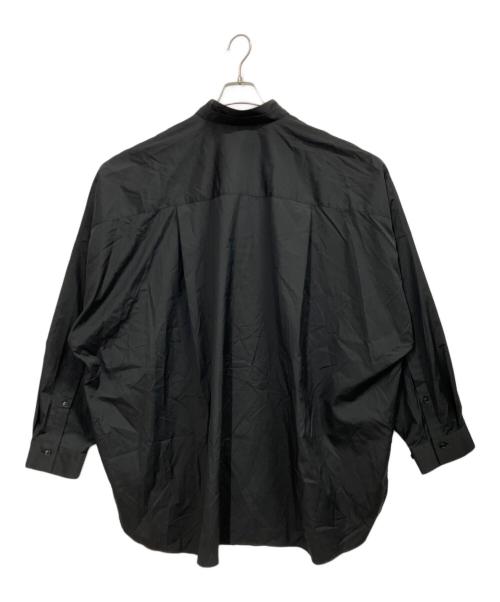 QUALIA（クオリア）QUALIA (クオリア) double stand collar shirt ブラック サイズ:FREEの古着・服飾アイテム